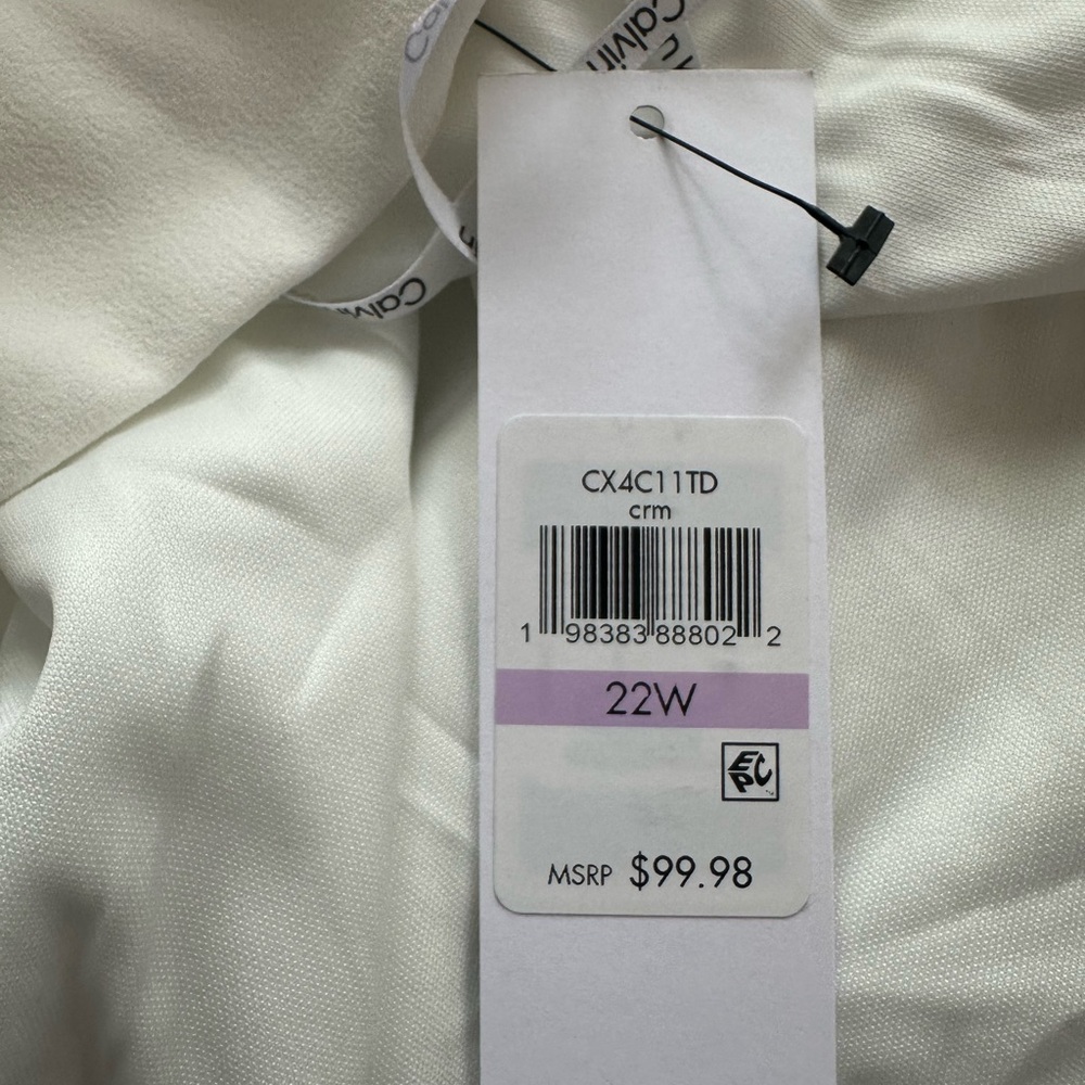🆕Calvin Klein Ivory Petal Sleeve Dress - Picture 14 of 16